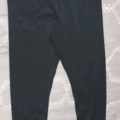 Z by Zobha- Shine Leggings Ombre Metallic High Waisted Ankle Size XXL runs Small