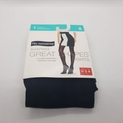 NWT no nonsense shaping great shapes tights black size small