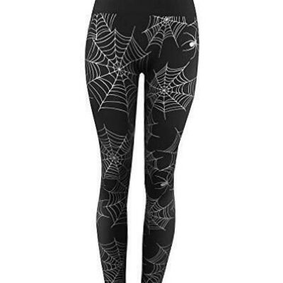 Women's Plus Size Halloween Leggings Ultra Soft X-Large-XX-Large Spider Web2