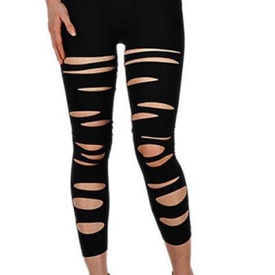 Vivian's Fashions Capri Leggings - Front Slashed (Junior and Junior Plus Sizes)