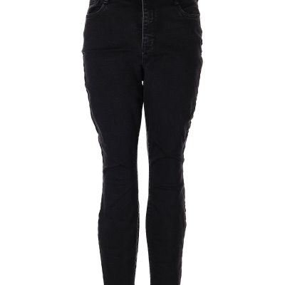 Nine West Women Black Jeggings 18 Plus