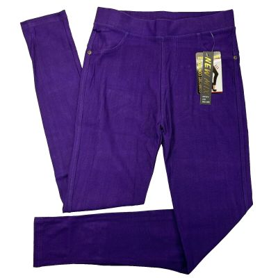 NEW MIX Purple Leggings Style J-04 One Size OSFA NWT Comfort Control Skinny Fit