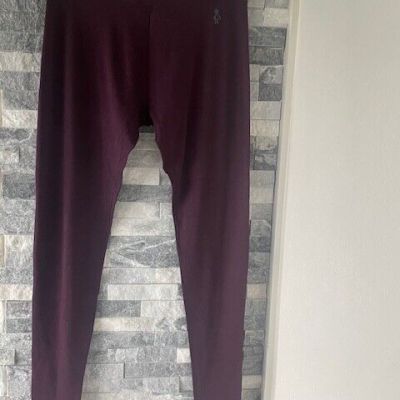 Women's SMARTWOOL Merino Wool 250 Base Layer Leggings-Maroon Red-Size XL