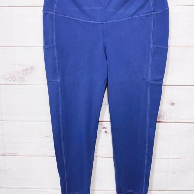 Chico's Zenergy Womens So Slimming Crop Leggings Size 3 (US 16/18) Blue