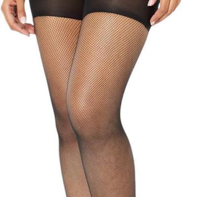 SPANX Women's Micro-Fishnet Mid-Thigh Shaping Tights Black