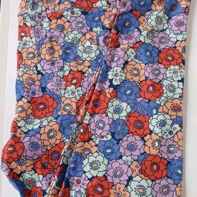 LuLaRoe TC2 Tall & Curvy Plus Size Leggings Floral Multicolor