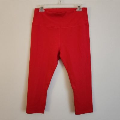 Zyia Size 16-18 Red Capri Active Leggings