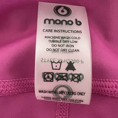 Mono B Womens Athletic Leggings Pink Sz 1xl Barbie Gym Walking