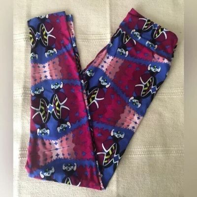 NWT OS Lularoe Queen of Hearts leggings Disney Alice in Wonderland NEW