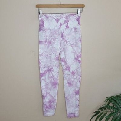 NWT Offline by Aerie | Lavender & White Tie Dyed Marbled Leggings, size XS