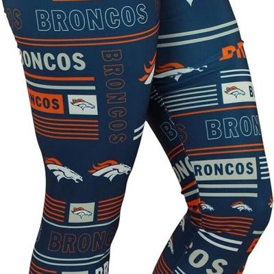 Zubaz NFL Women's Denver Broncos Column 24 Style Leggings