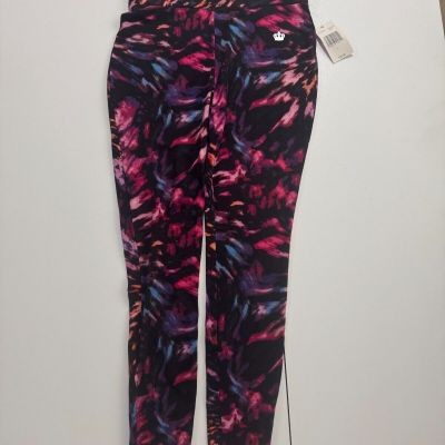 Juicy by Juicy Couture Leggings Women's Large Multicolor Tie Dye Swirl Mid Rise