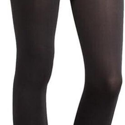 DKNY Hosiery Color Play Reversible Tight Black Grey Small (4'10