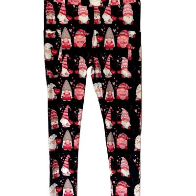 Love Gnomes XOXO Side Pockets Buttery Leggings TC2 TC & OS