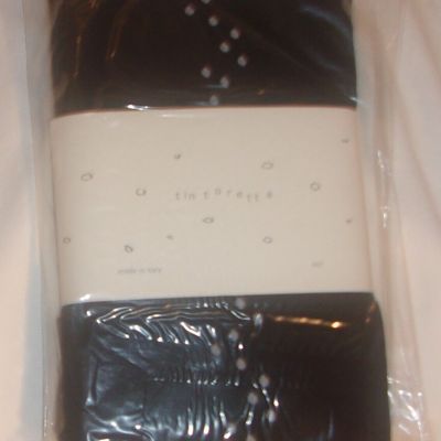 WOMEN'S ANTHROPOLOGIE BLACK TIGHTS MADE IN ITALY SIZE M/L NEW IN PACKAGE