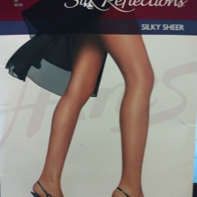 Hanes Silk Reflections Silky Sheer Non-Control Top 716 Reinforced Toe size CD