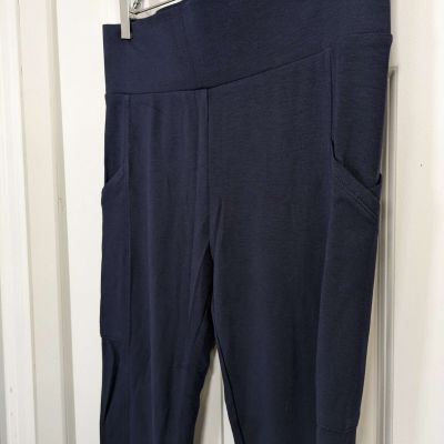 Lou & Grey NWT Women's Size Medium Navy Blue Leggings