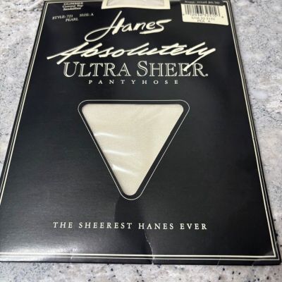 hanes absolutely ultra sheer pantyhose 1995 Pearl control