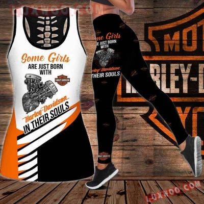 Harley--Davidson Limited Edition Woman Tanktop Legging 3D All Over Print S-5XL