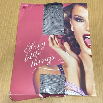 Victoria’s Secret Pin Dot Stockings Sexy Little Things Pretty Pin Up Pantyhose C