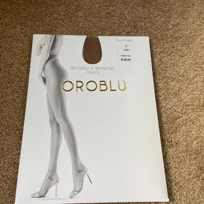 OROBLU Nude Suntime Invisible And Btonzing Tights Size S