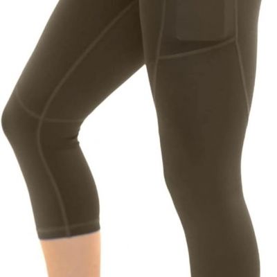 High Waisted Capri Leggings for Women Tummy Control - Workout Yoga Pants
