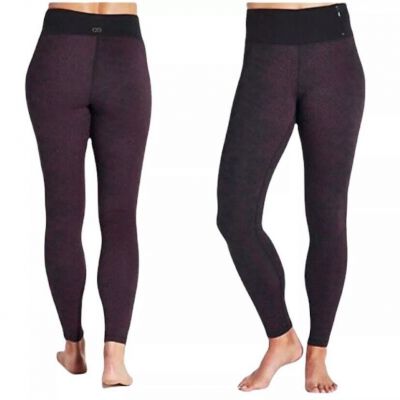 Calia Carrie Underwood Purple Black Textured Active Workout Yoga Full Legging XL