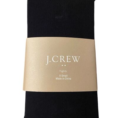 women's J.CREW TIGHTS~XS~Black~49-54~95-130lbs~Opaque~NEW