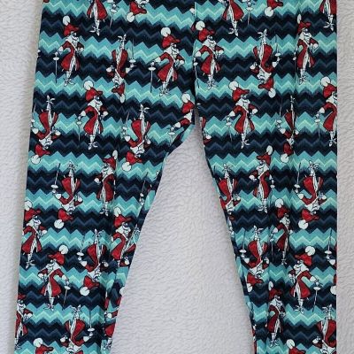 LuLaRoe Disney Leggings Pants Women Size TC2 Multicolor Captain Cook Sueded NWOT