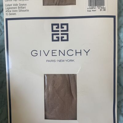 Givenchy Body Gleamers 157 Size B Pale Gold Shimmery Ultra Sheer Leg Pantyhose