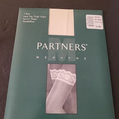 Vintage Mervyns Partners Thigh High Stockings