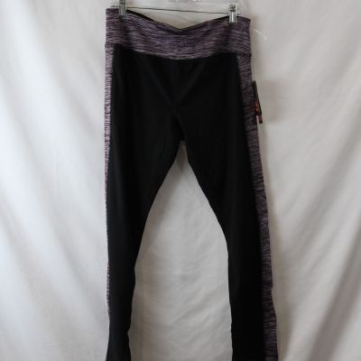 NWT RBX Women's Black/Purple Skinny Ankle Leggings sz XL