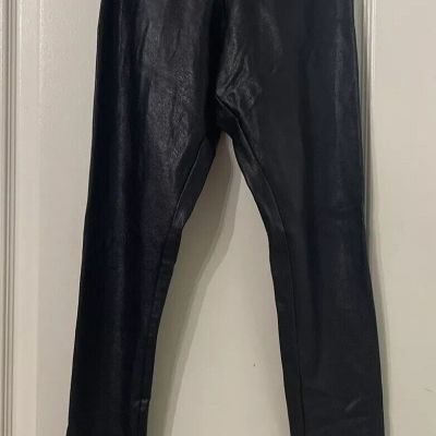 COMMANDO BLACK SHINY LEGGINGS SIZE S