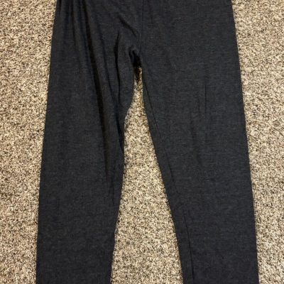 L.C. Fashions Charcoal/Black Leggings. Size: XXL.