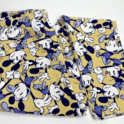 Lularoe Mickey Mouse Pants Stretch Leggings One Size Disney