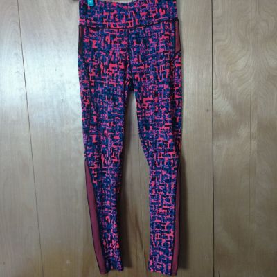 Women's S/M Pull On Comfort Waistband Geometric Print Leggings Activewear Pants