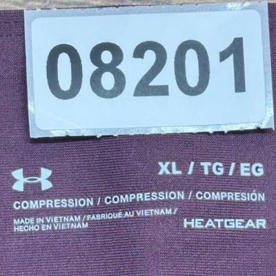 Under Armour Leggings Womens XL Purple Actual 32X24 Heatgear Compression Ankle