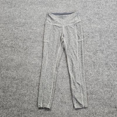 New Balance Leggings Womens XS Gray Workout Activewear Yoga Gym Pants Pockets