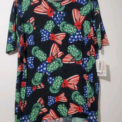 NWT Lularoe New York Statue Of Liberty Forth Of July America Irma Size Small