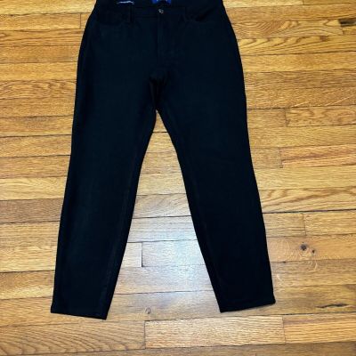 Talbots Womens High-Rise Jegging Ankle Pants Size Petite 6p Black Stretch Ponte