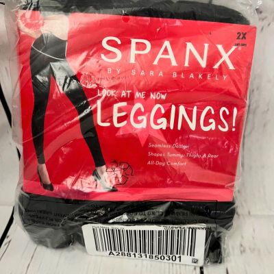 Spanx Look At Me Now High Waist Seamless Leggings PORT NAVY Women's Plus 2x NEW!