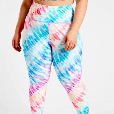 ATHLETA love proudly 7/8 leggings tie dye ankle high rise gym workout plus 1X