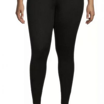 Terra and Sky Black Leggings Plus 2X  (20W-22W) NWT