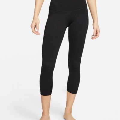 BRAND NEW! NIKE YOGA Women s Dri-FIT Crop Leggings DQ6025-010 Size XS