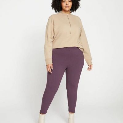 Universal Standard Roya Cropped Leggings 23 Inch Faded Plum