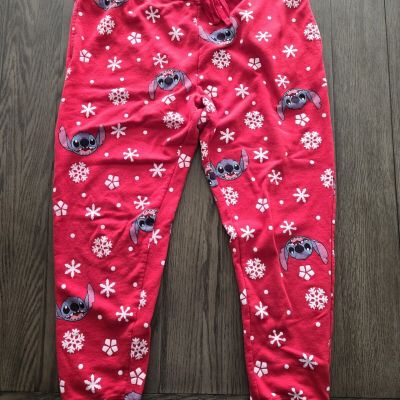 Disney Stitch Christmas Leggings/Joggers Sz XL