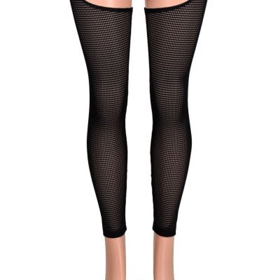 Sheer Black Grid Mesh Chaps stretch leggings XS to 2XL 3XL plus size gothic