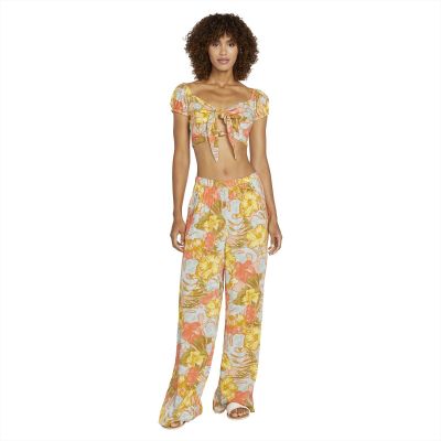 Volcom Women's Lets Luau Floral Beach Pants