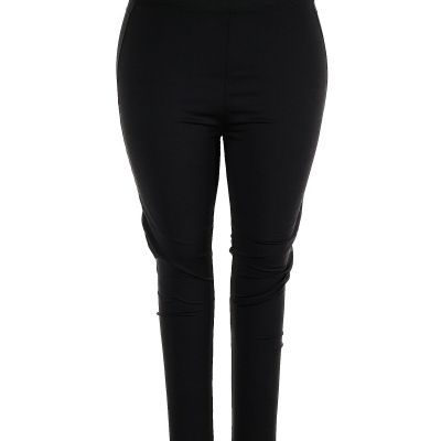 Cuddl Duds Women Black Leggings XXL