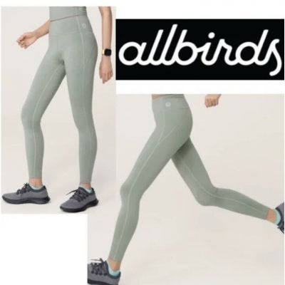 allbirds Natural wool blend leggings in hazy pine size small